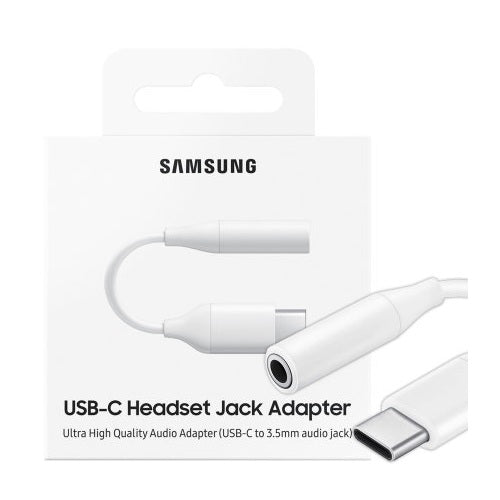 Official Samsung USB-C To Headphone Jack 3.5mm Aux Adapter White EE-UC10JUWEGWW