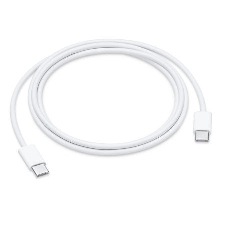 كابل Apple iPad 10.2 2021 الرسمي من الجيل التاسع من USB-C إلى USB-C بطول 1 متر أبيض