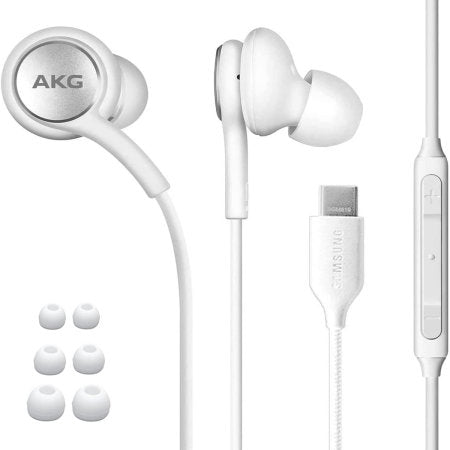 Official Samsung Galaxy Z Fold 3 AKG USB-C Wired Earphones with Microphone White