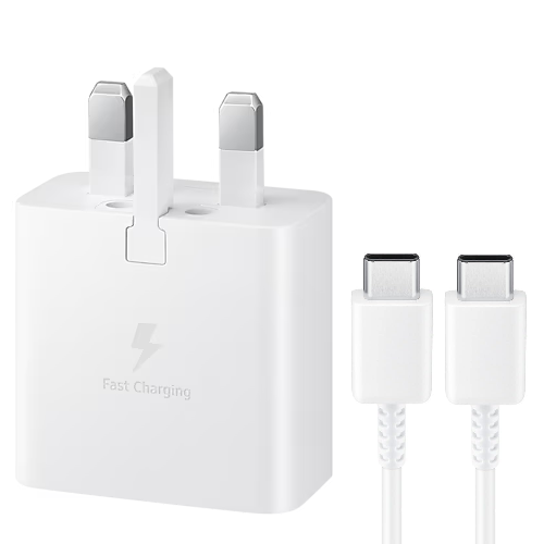 Official Genuine Samsung Galaxy S22 Ultra 15W Fast Charger and Cable White