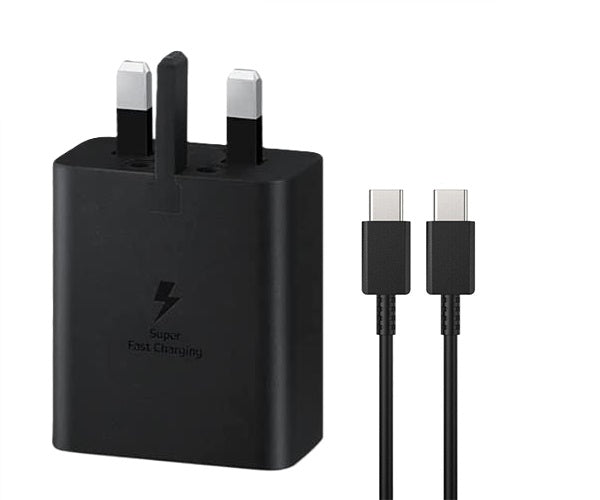 Official Samsung Galaxy S23 FE Super Fast 2.0 Charger 45W with USB-C Cable