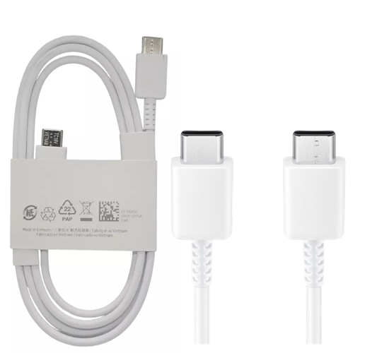 Genuine Samsung Galaxy Z Fold 3 Super Fast Charging Cable Type C to C 5A White