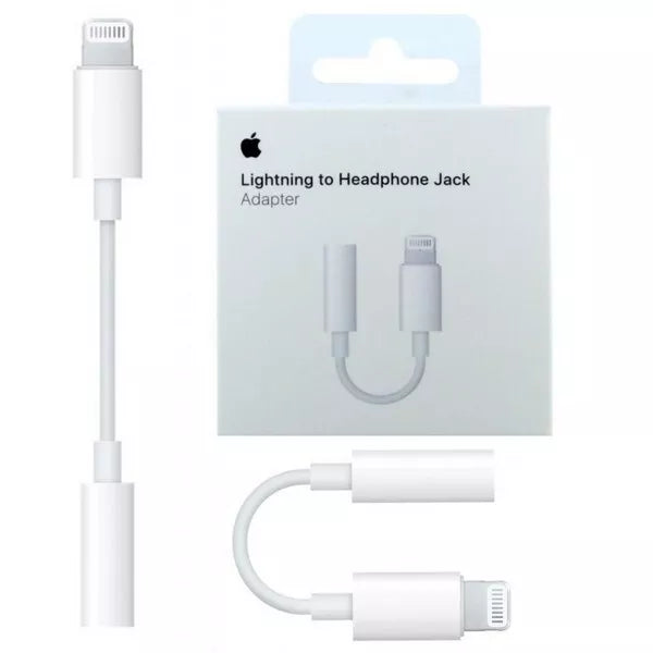 Official Apple iPhone 8 Lightning to 3.5mm Stereo Adapter White