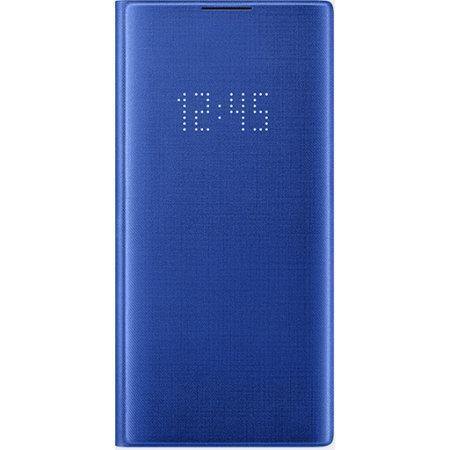 Official Samsung Galaxy Note 10 Plus LED View Cover Case - Blue - GB Mobile Ltd